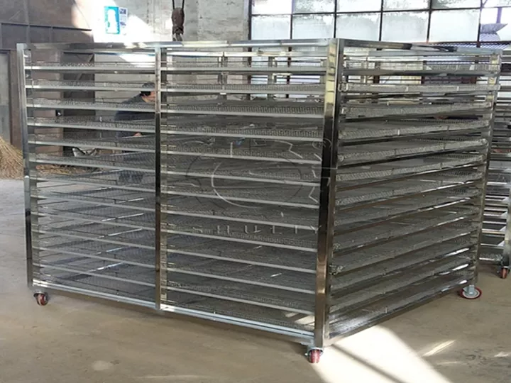 batch briquette charcoal dryer pallets