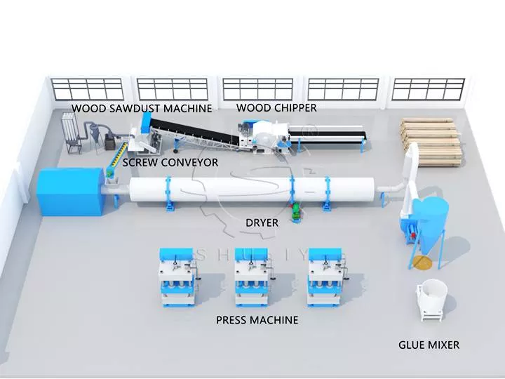 presswood pallet production line