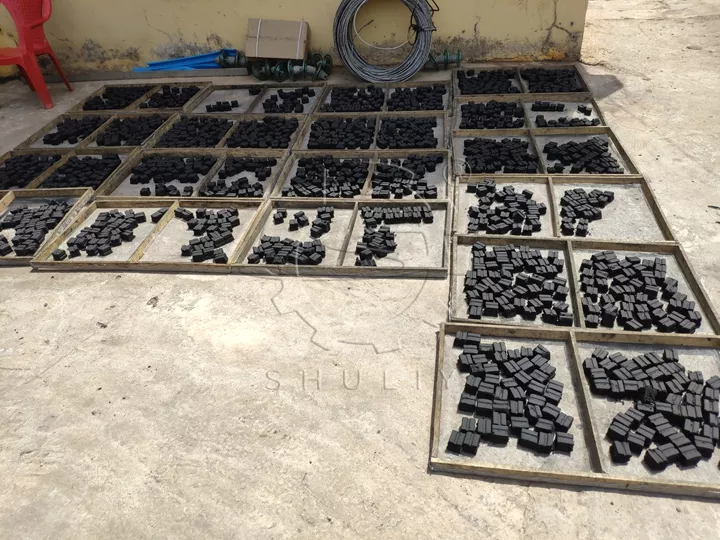 processus de production de briquettes de charbon de bois