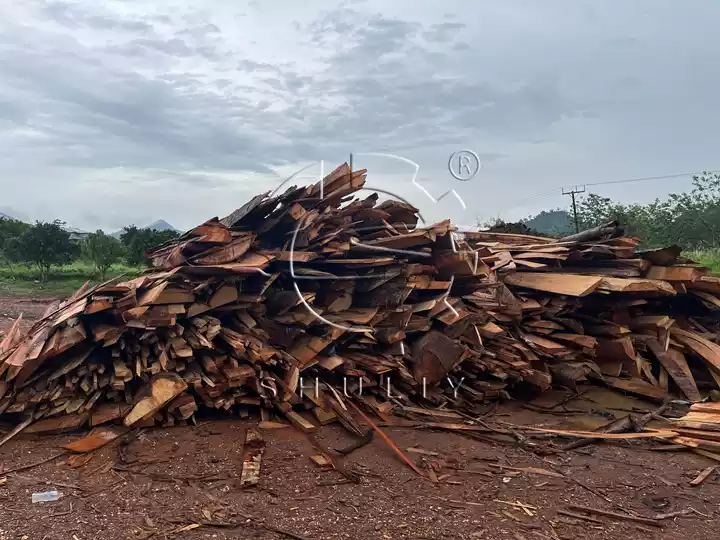 affichage des matières premières en bois