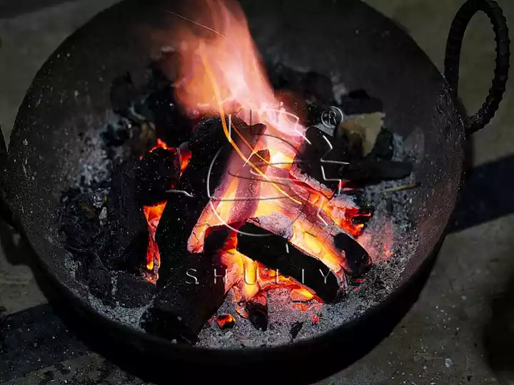 charcoal briquettes production