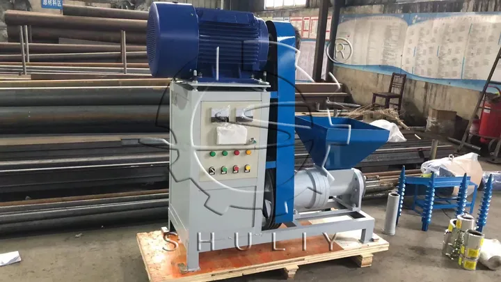 wood briquette making machine