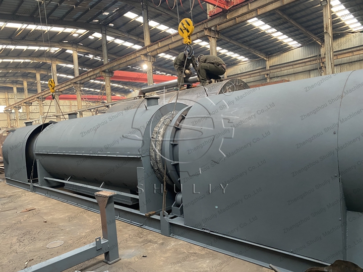 forno de carbonização contínua