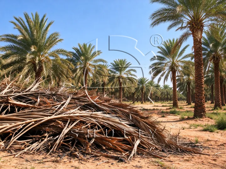 date palm waste